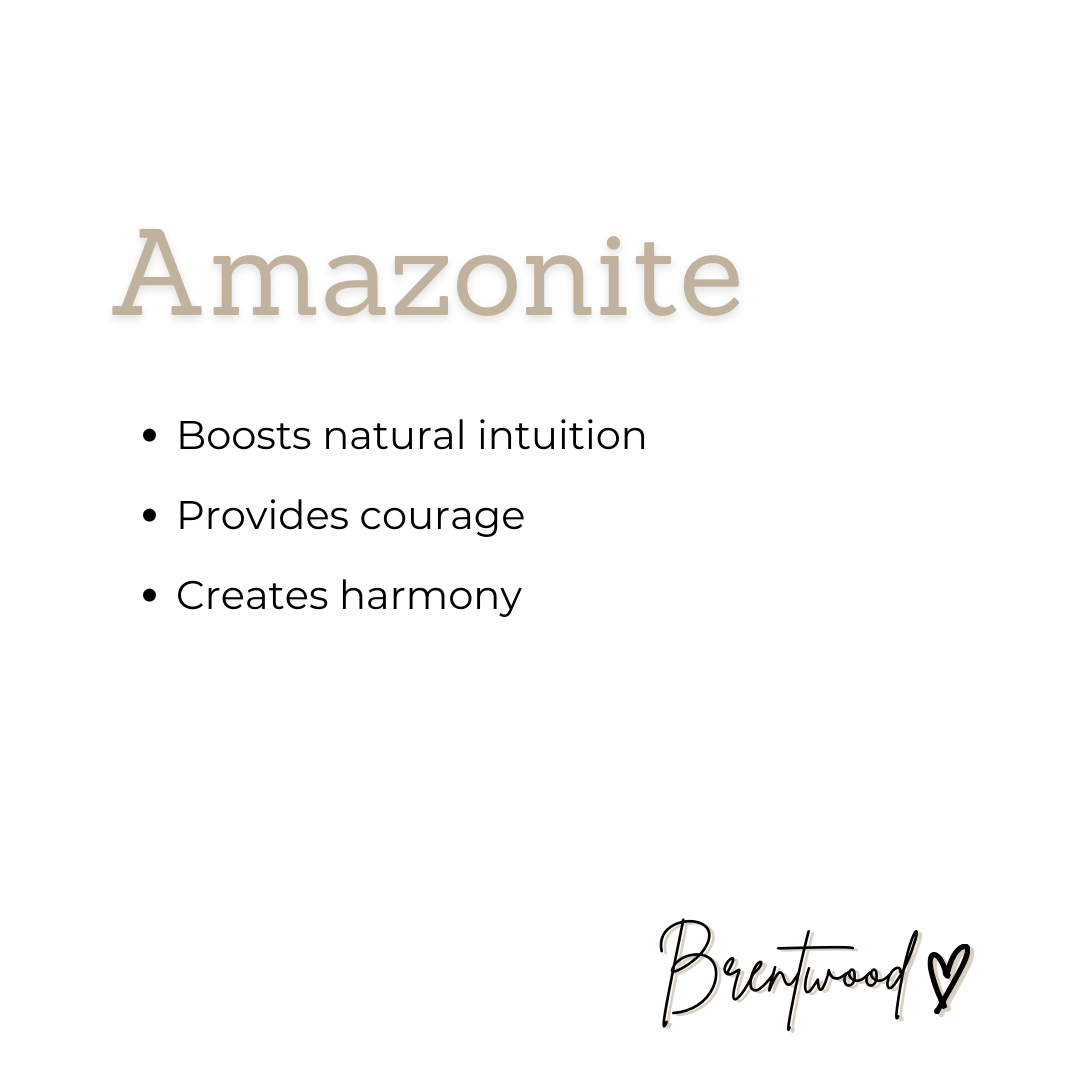 Inner Strength Aroma Bracelet – Amazonite & Cypress Wood